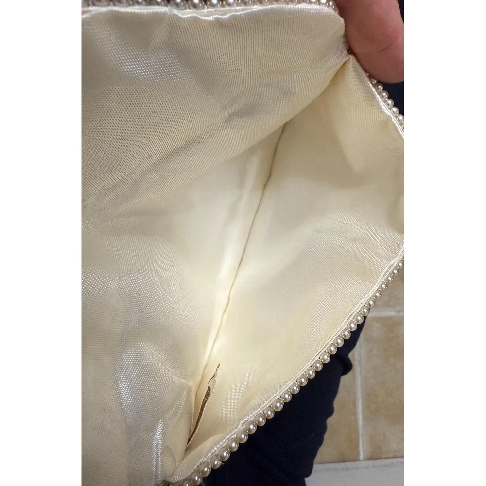 Vintage Beaded Clutch – Iridescent Sequins – Made‎ in Japan Formal Evening Bag
